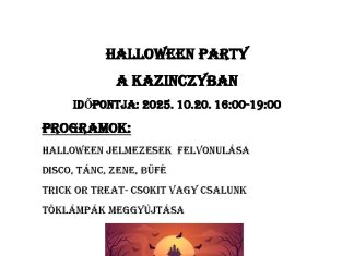 HALLOWEEN PARTY A KAZINCZYBAN – 2025.10.20.