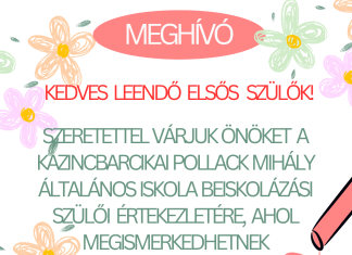 Beiskolázási szülői értekezlet – 2026.03.05.