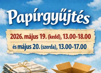 Papírgyűjtés – 2026.05.19, 20.