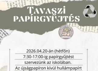 Papírgyűjtés – 2026.04.20.