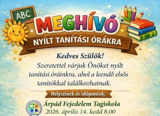 Meghívó nyílt tanítási órákra