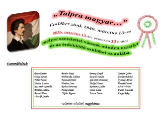 március 15.-i megemlékezés