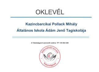 Ismét Akkreditált Kiváló Tehetségpont lettünk