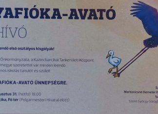 Gólyafióka-avató meghívó – 2026.08.31.