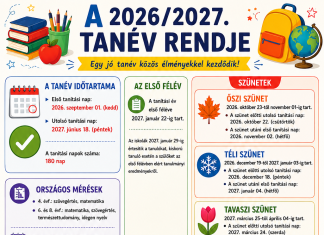A 2026/27-es tanév rendje