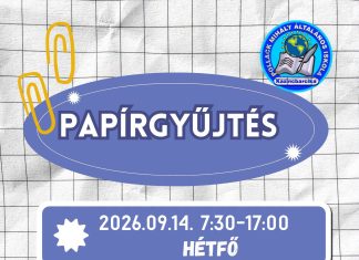 Papírgyűjtés – 2026.09.14.