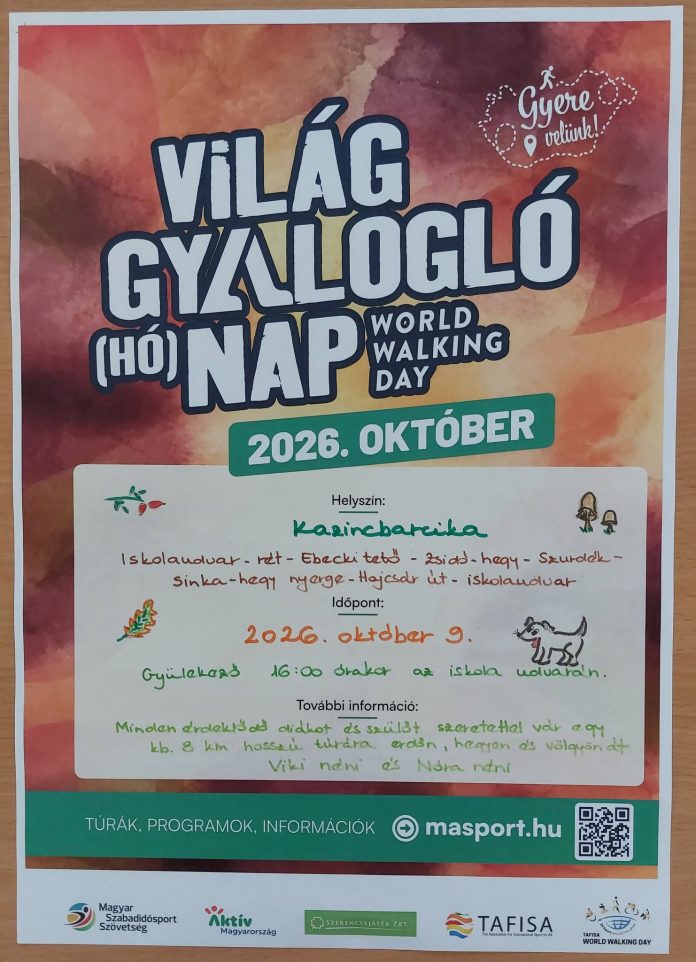 VILÁG GYALOGLÓ (HÓ) NAP